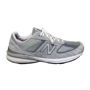 New Balance 990v5 M990GL5 Made in USA Men's Gray Running Shoes Suede/Mesh Sz 16D